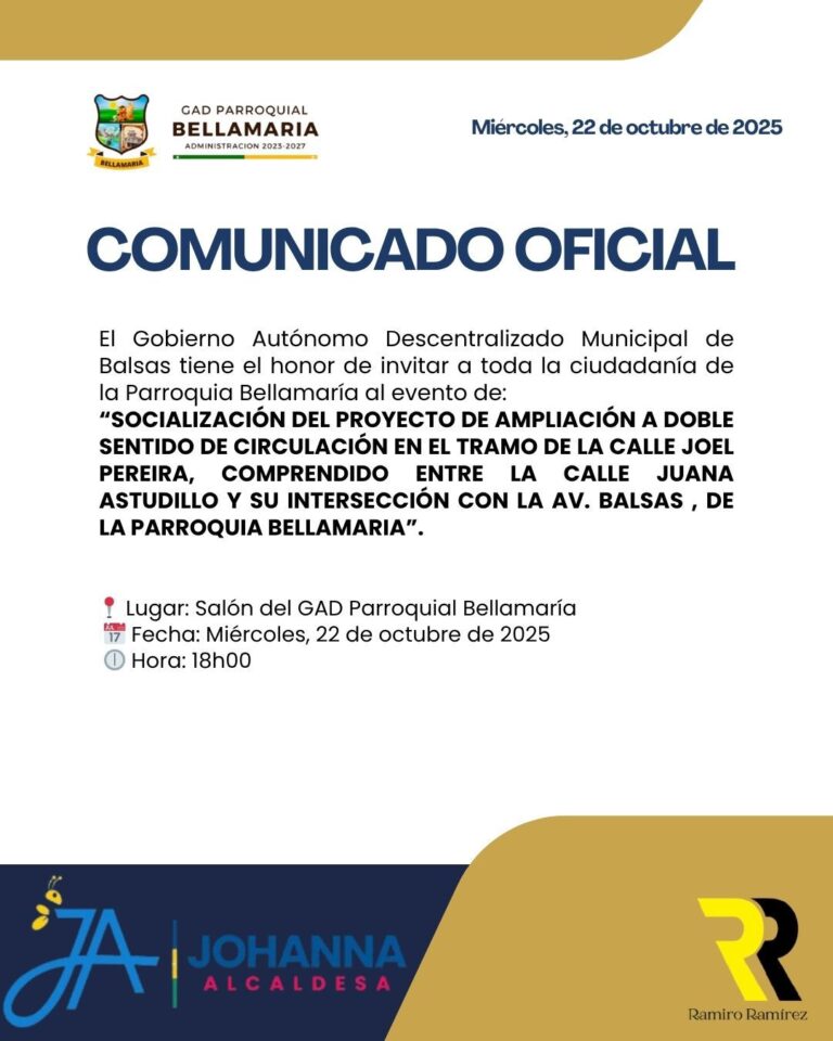 Socialización del Proyecto de Ampliación Vial a Doble Sentido