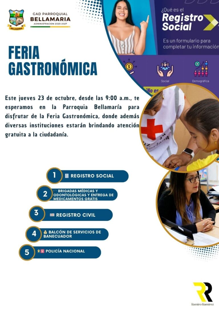 Bellamaría invita a la ciudadanía a disfrutar de la Feria Gastronómica y Jornada de Servicios