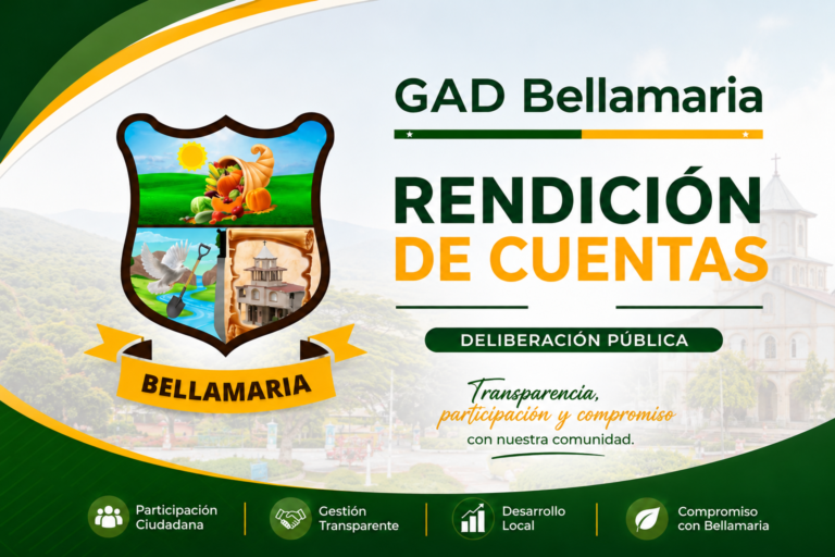 🎥 Deliberación Pública de Rendición de Cuentas 2025 – GAD Parroquial Rural Bellamaría